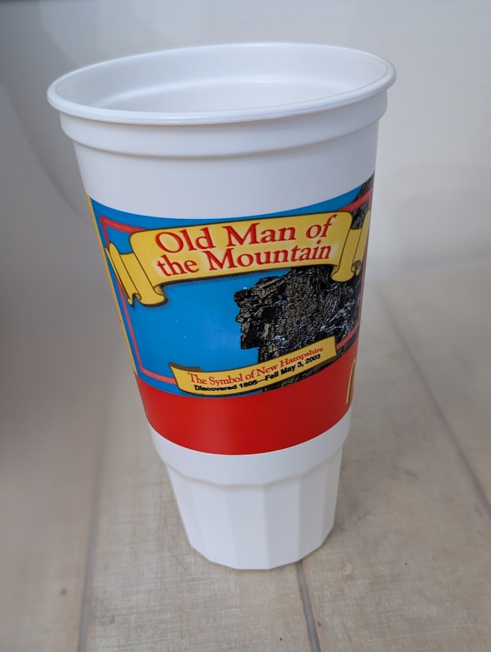 Vintage 2003 Collectible McDonald's New Hampshire Old Man Of The Mountain Cup